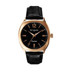 Reloj Nivada Executive Dama Pvd Rosa/Piel Negro Ar&aacute;bigo