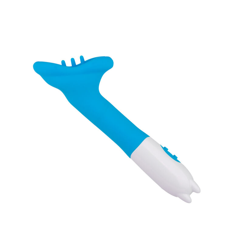 VIBRADOR DE GEL TEXTURIZADO ORAL AZUL image number null