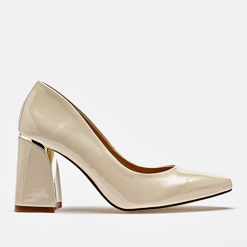 Been Class zapatilla  para mujer beige charol c... image number null