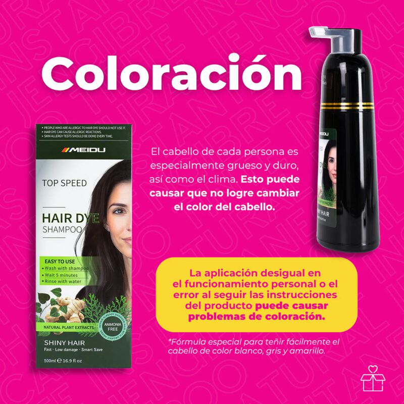 Pack 2 Shampoo Tinte Cubre Canas Jengibre 500ml... image number null