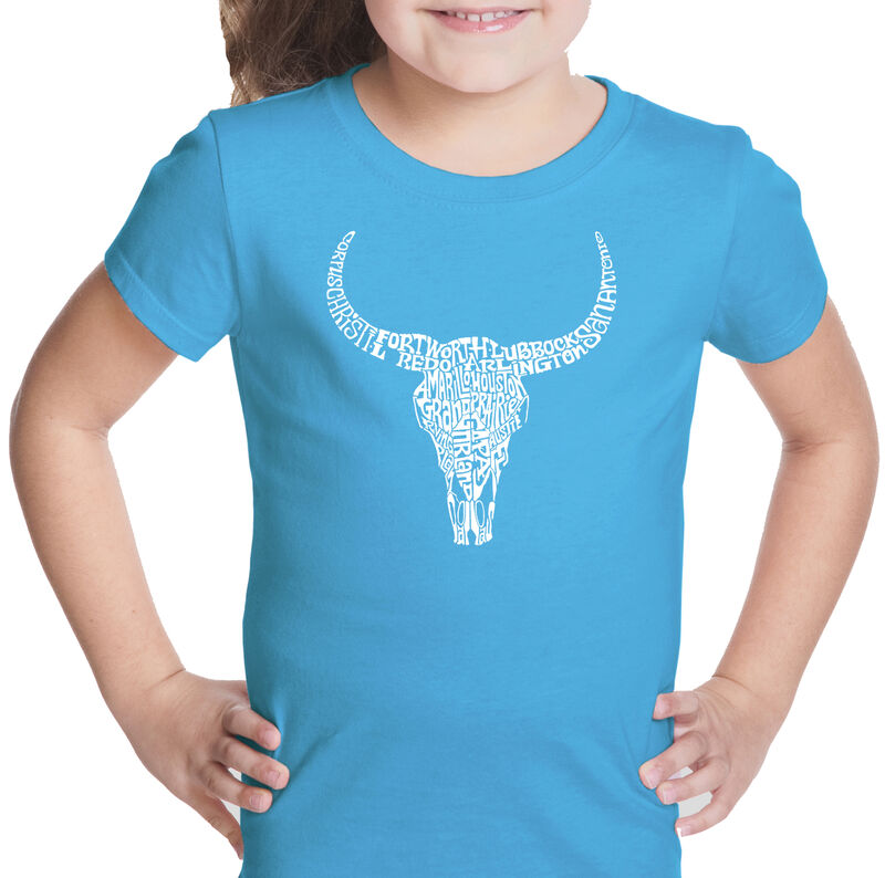 Camiseta Word Art Para Ni&ntilde;a - Calavera de Texas... image number null
