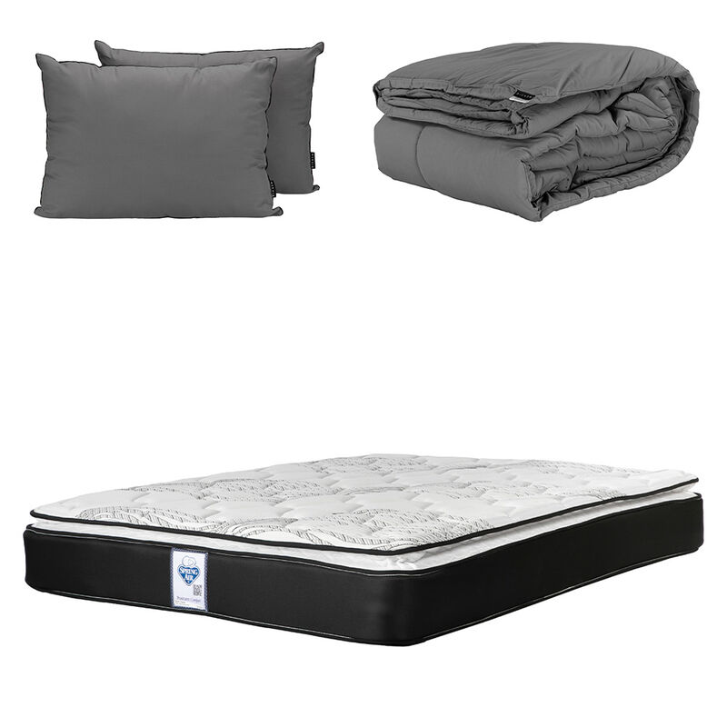 Colch&oacute;n Queen Size Premier + Almohada 2Pack + E... image number null