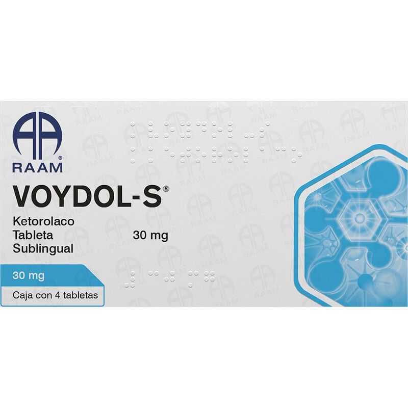 Voydol-S 30Mg Tab C4 30mg caja con 4 tabletas image number null