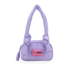 Bolsa Crossbody Para Ni&ntilde;as Grande Look Acolchonado Color Lila