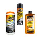 KIT LIMPIEZA AUTO TOALLAS + SHAMPOO Y ESPUMA LLANTA ARMORALL