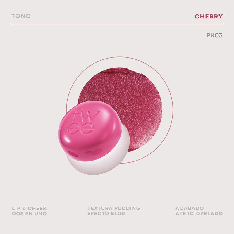 Fwee Lip & Cheek Blurry Pudding Pot Cherry image number null