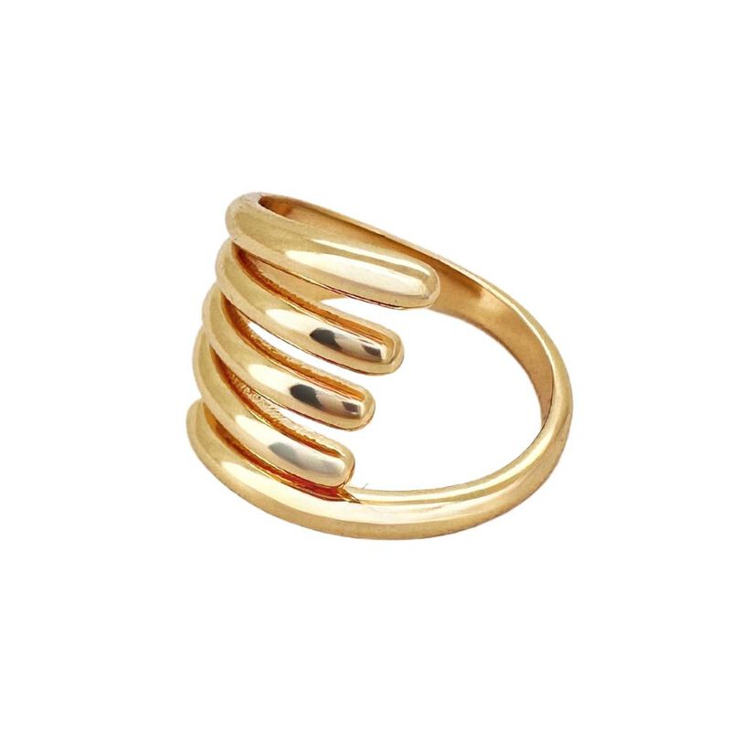 Anillo de Mujer Chapa de Oro de 18k Garra Zvezd... image number null