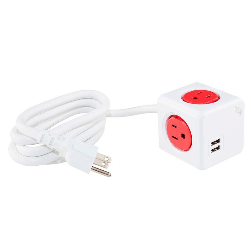 Multicontacto Y Supresor De Picos Ecube, Usb Y ... image number null