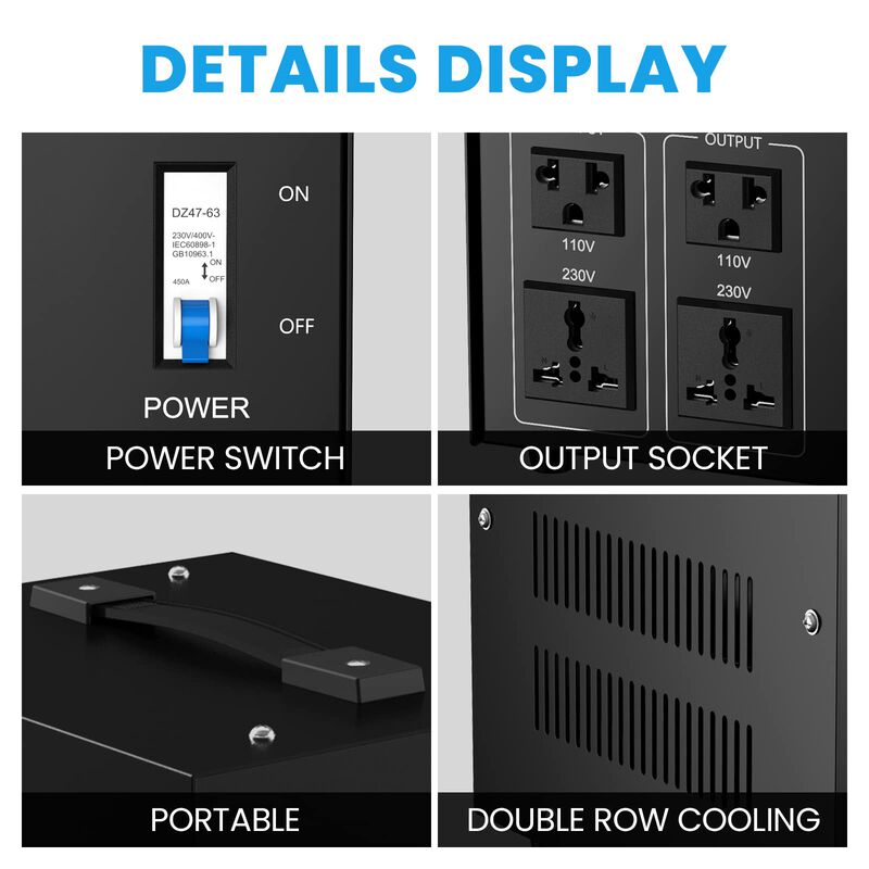 Convertidor De Voltaje Anbull 5000w Transformad... image number null