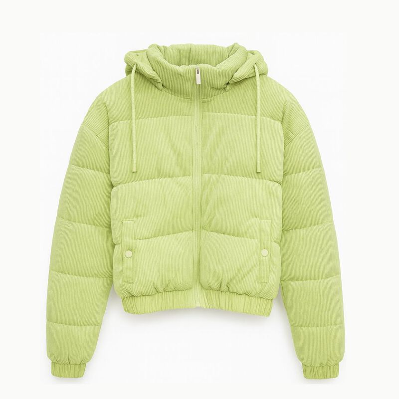 Chamarra Puffer Corta Verde CH image number null