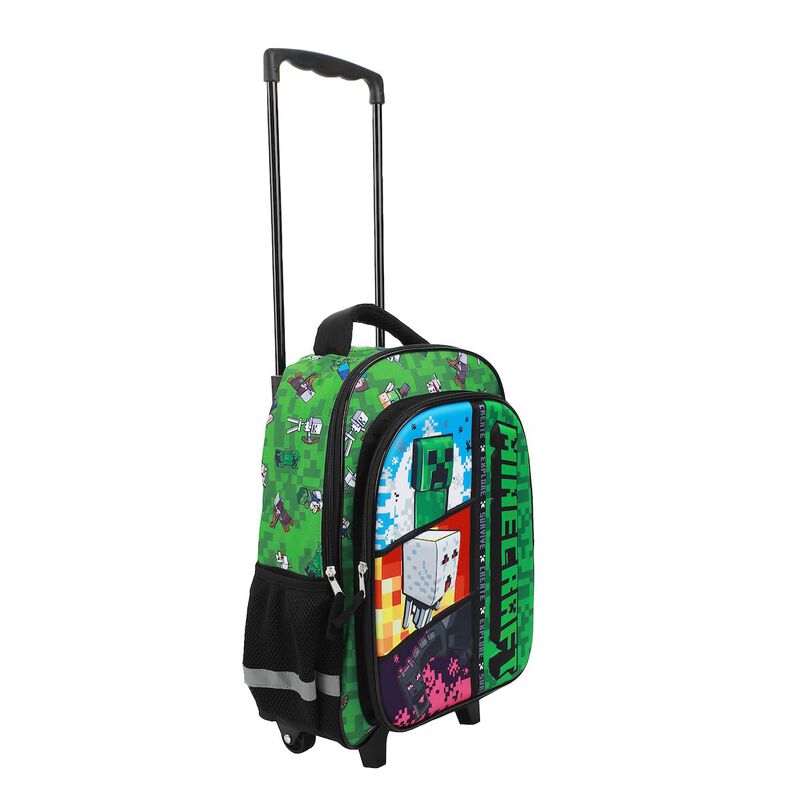 Mochila Rodante Bioworld Minecraft Con Asa Ajus... image number null