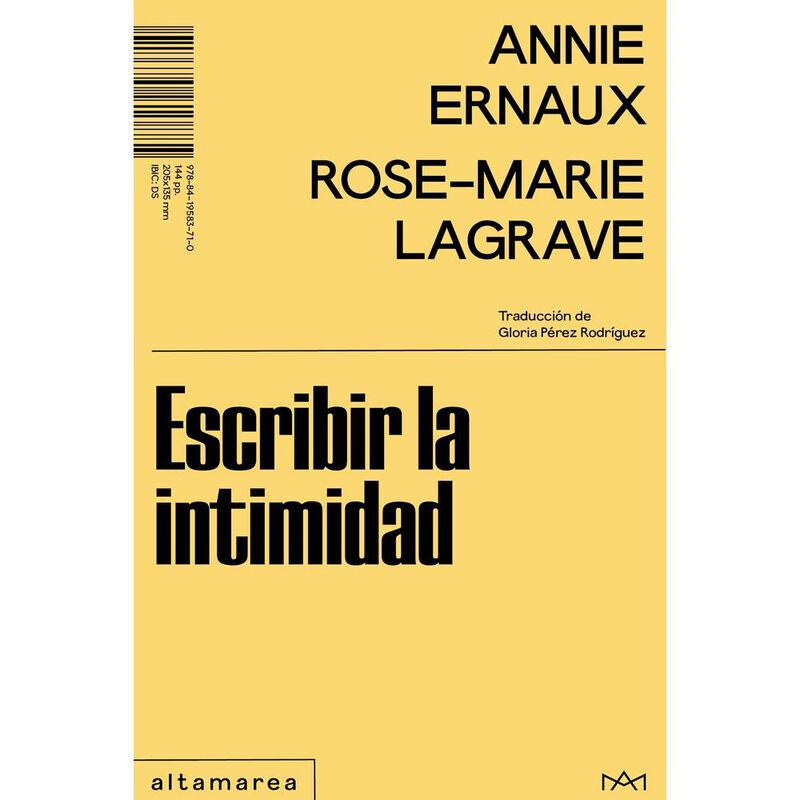 Escribir La Intimidad, De Ernaux Annie, Lagrave... image number null