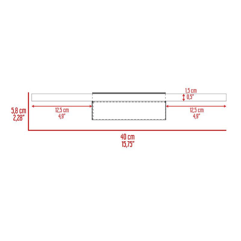Repisa Holanda Canela 40cm Virtual Muebles image number null