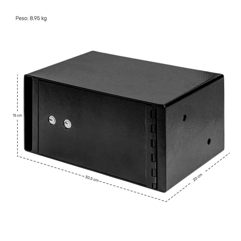 Caja Fuerte Seguridad Doble Cerradura Ranura De... image number null