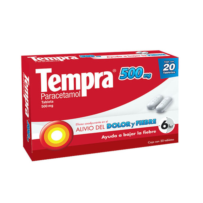 TEMPRA 500 MG TABLETA C20 image number null