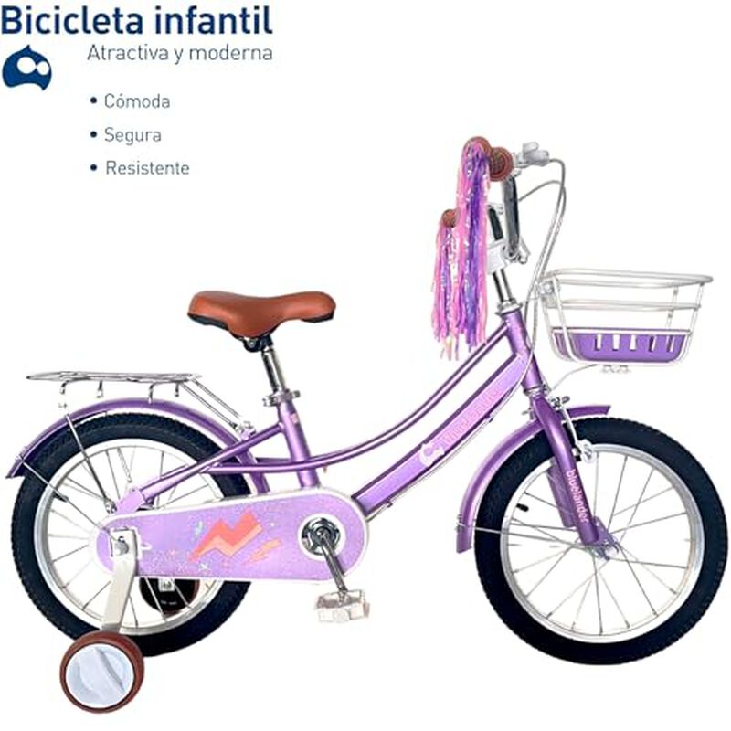 Bicicleta Infantil para Ni&ntilde;a Rodada 16 con Rued... image number null