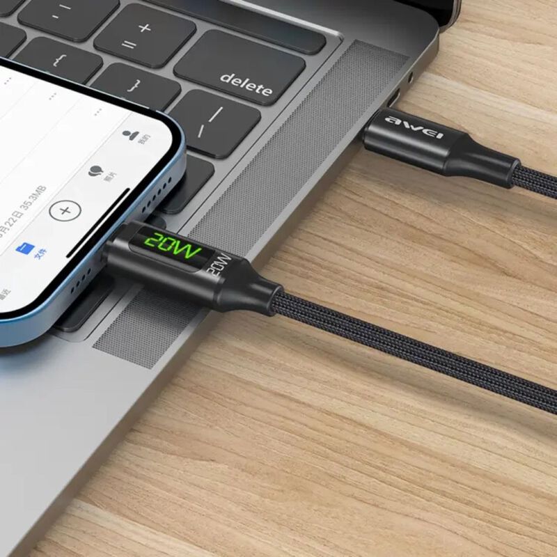 Awei Cl-123l Cable De Carga Tipo Usb/tipo C (ni... image number null