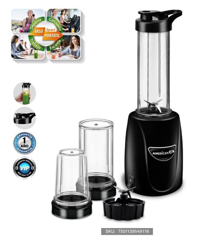 Procesador Licuadora Vaso Sport Portatil Batido... image number null