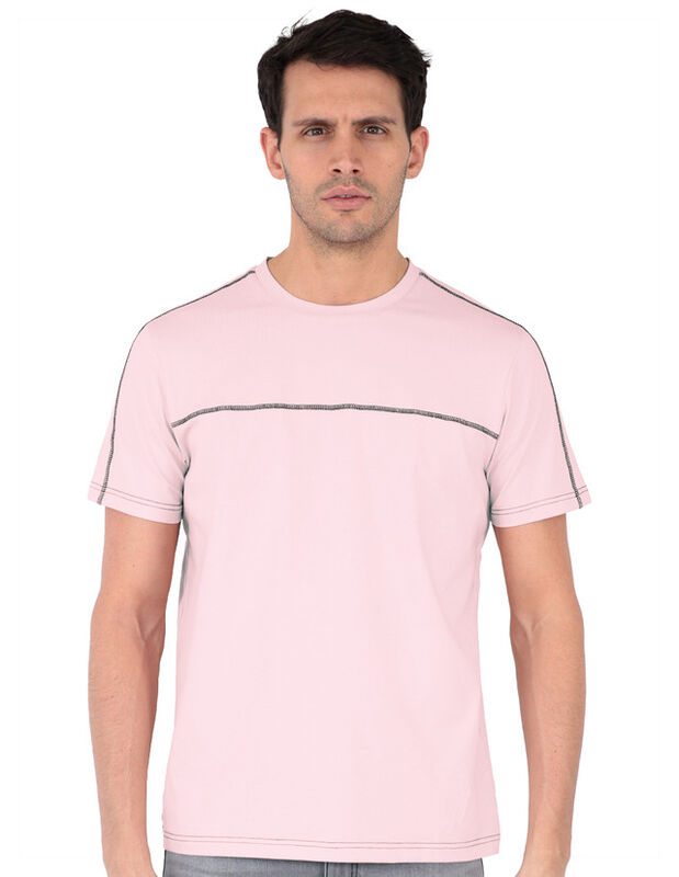 Playera Casual Hombre Premium Cuello Redondo Ro... image number null
