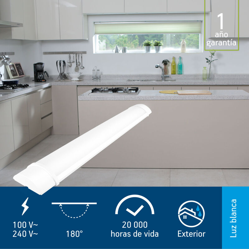 Pack de 4 luminarios LED Aksi 18W de Sobreponer... image number null