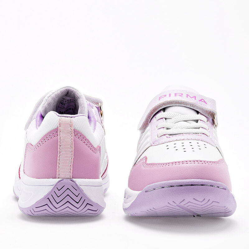 Pirma Tenis Para Preescolar Ni&ntilde;a Blanco Rosa Li... image number null