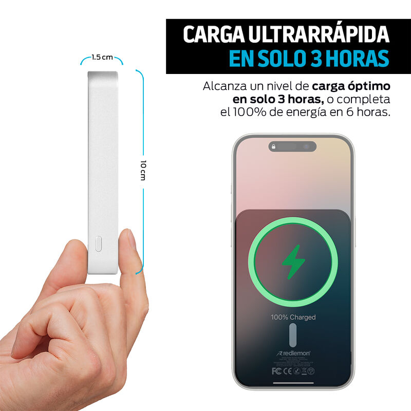 Power Bank Inalámbrico Magnético de 10,000 mAh ... image number null
