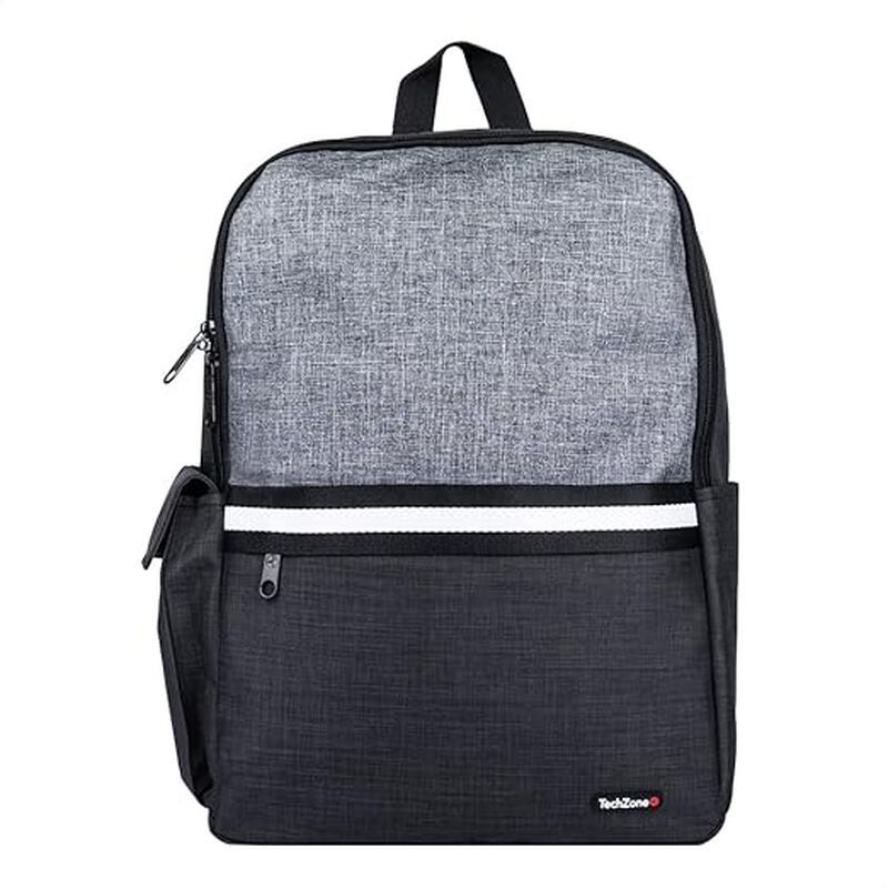 Mochila TechZone Negro con Gris Modelo GLAD Por... image number null