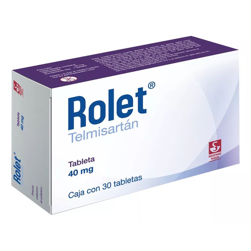 Rolet Tableta 40 Mg, 30 Tabletas image number null