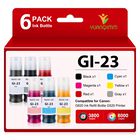 Recarga De Tinta Yuanqimm Gi-23 Pack De 6 Botellas 70 ml Para Canon G620