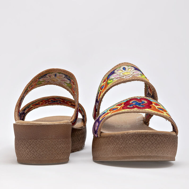Mora Tierra Sandalia para mujer beige multicolo... image number null