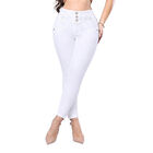 Jeans Stretch Nyk Blanco Super Skinny Tiro Alto Dama N4807