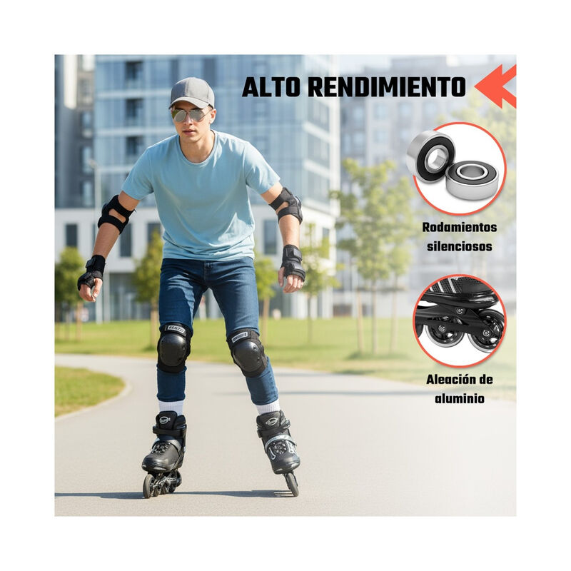 Patines Linea 4 Ruedas Profesionales Ajustables... image number null