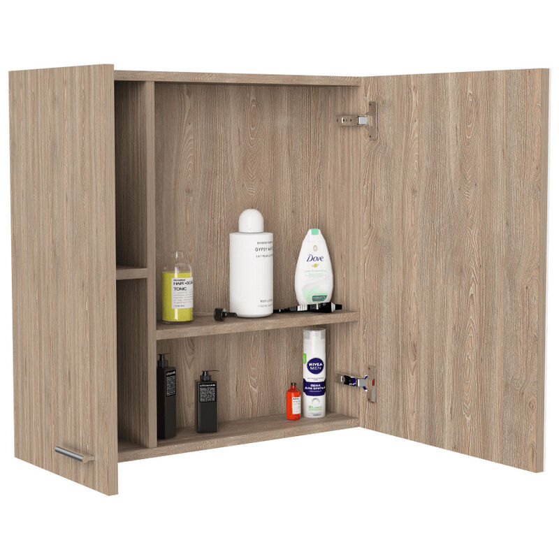 Gabinete De Ba&ntilde;o Apolis  Miel  Con Puerta Espej... image number null