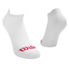 Wilson 10 Pares de Tines cortos para Ni&ntilde;a, Color Blanco con Piqu&eacute; Logo Rosa ,Talla Grande, Sin felpa