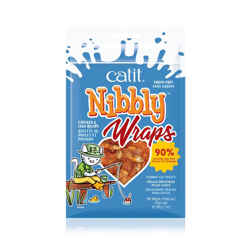 Cat Treat Catit Nibbly Wraps Para Pollo Y Pesca... image number null