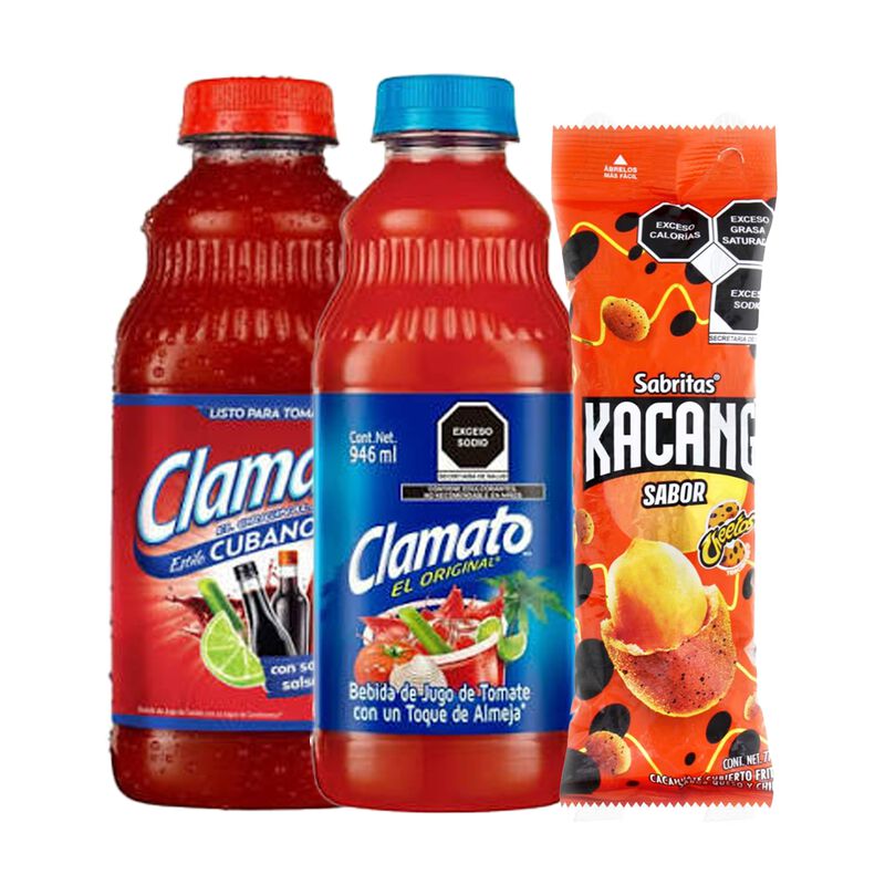 Clamato Cubano 946 Ml + Clamato 946 Ml + Kacang... image number null