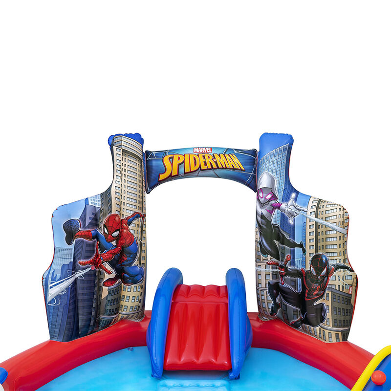 Aberca Inflable Spiderman Con Resbaladilla Best... image number null