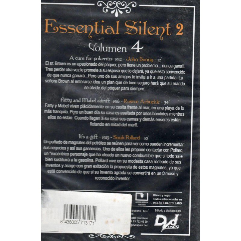 Esenciales Del Cine Mudo 2 Volumen 4 [dvd] (191... image number null