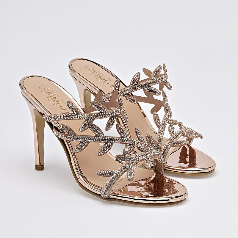 Crivelli zapatilla abierta para mujer dorado ro... image number null