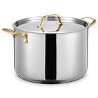 Olla de Caldo Bezia 12 Qt Acero Inoxidable con Tapa