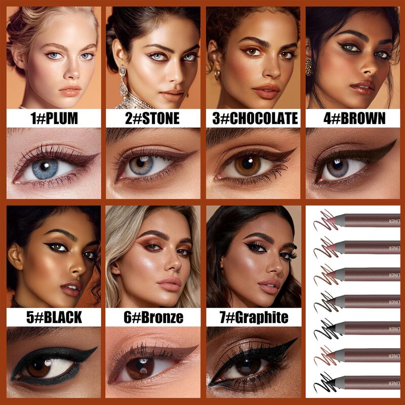 Delineador De Ojos En Gel Beralloye Marr&oacute;n Resi... image number null