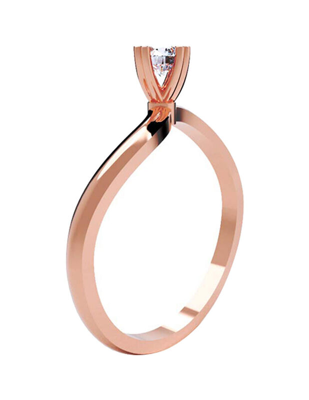 Anillo de Compromiso de 14K con Diamante de Lab... image number null