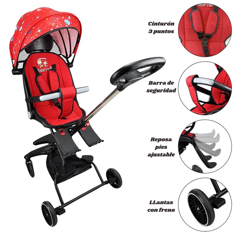 Carriola Para Beb&eacute; The Baby Shop Giratoria 360&deg;... image number null