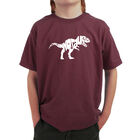Camiseta Word Art Para Ni&ntilde;o - TYRANNOSAURUS REX - Granate