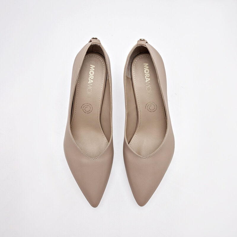 Moramora Zapatilla para mujer beige image number null