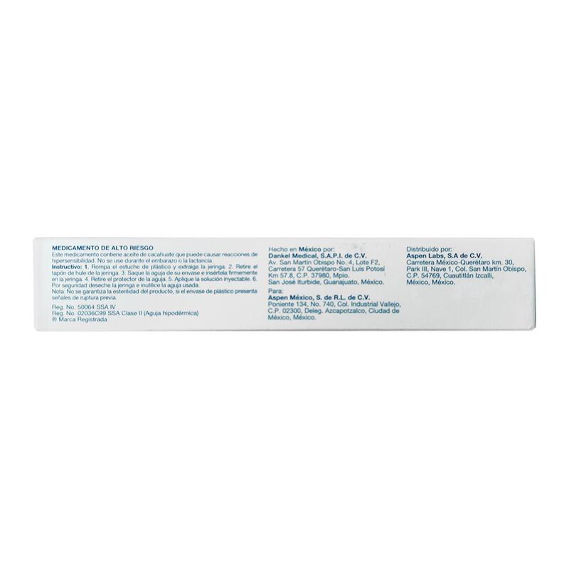Sostenon 250 Mg 1 Jeringa image number null