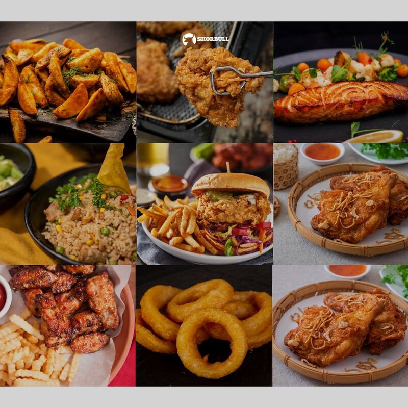 Freidora eléctrica doble 12L Shorbull image number null