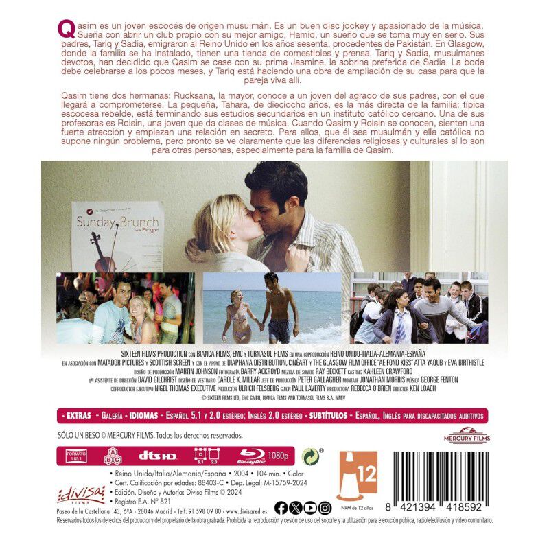 Solo un beso [Blu-ray] (2004) &mdash; Ae Fond Kiss image number null