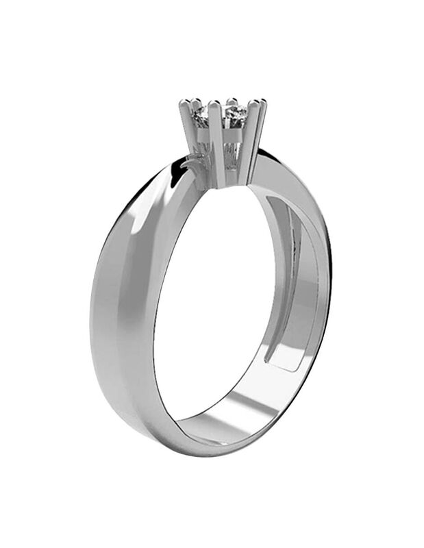 Anillo de Compromiso de 14K con Diamante de Lab... image number null