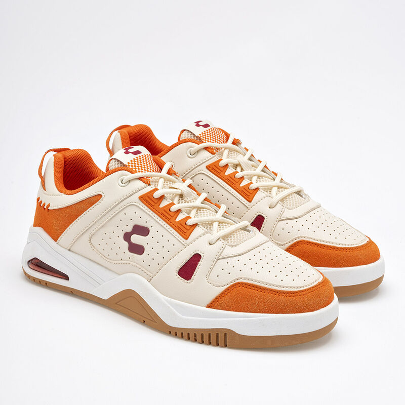 Charly Tenis urbano para hombre beige naranja image number null